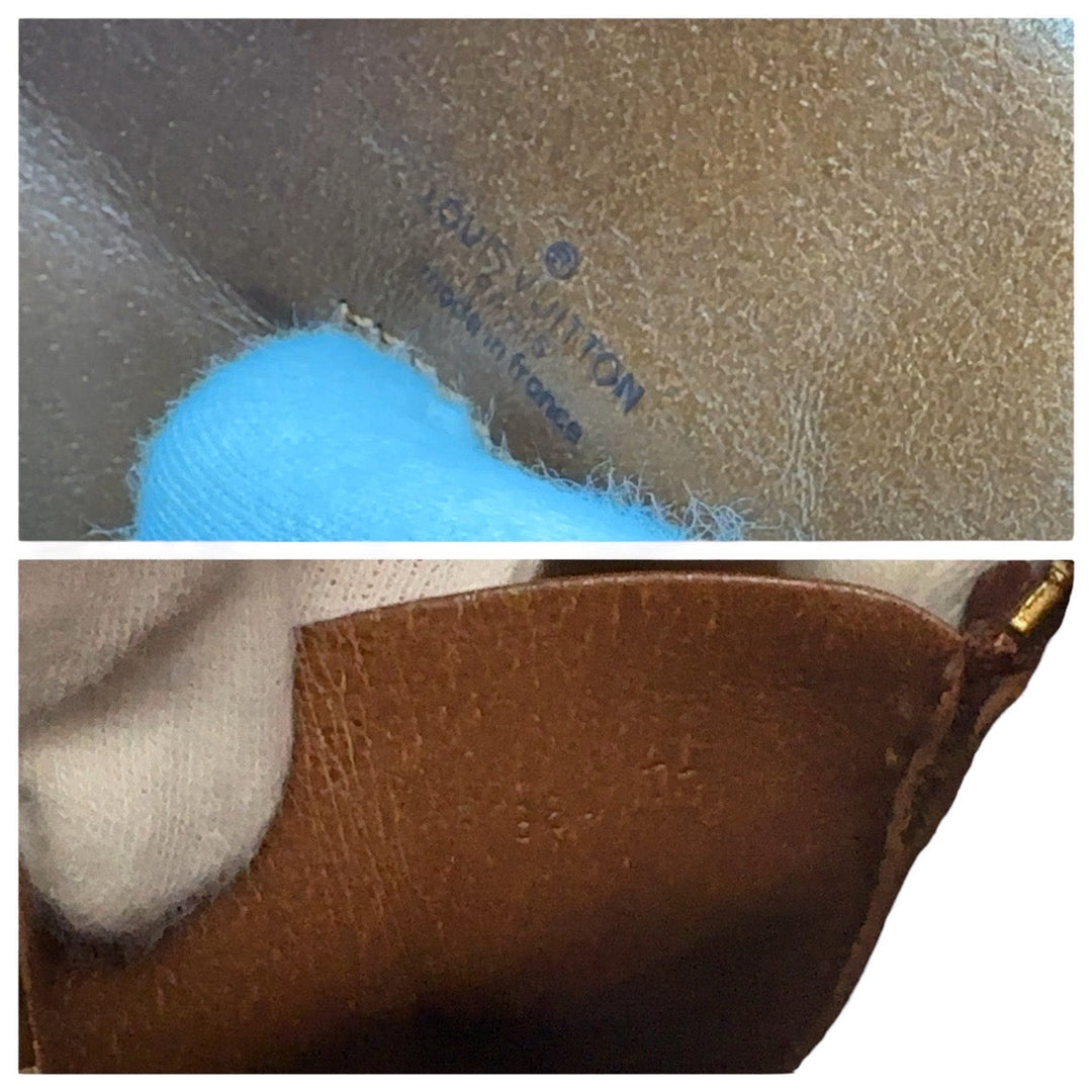 LOUIS VUITTON Tote Bag M42420 PVC, Leather Brown Gold Metal Tote Bag Shoulder Bag Unisex Monogram Weekend GM Women Used Authentic