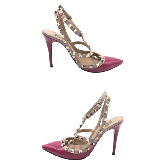 VALENTINO pumps enamel pink Studs 36