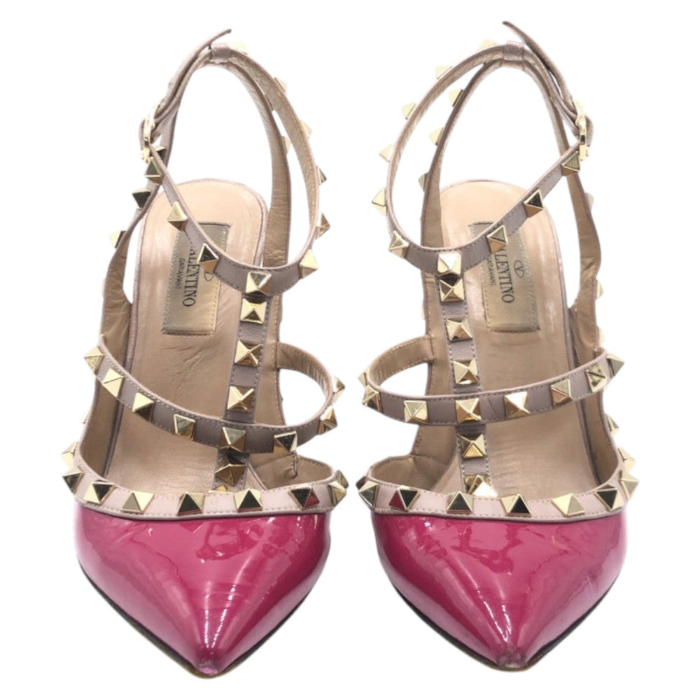 VALENTINO pumps enamel pink Studs 36