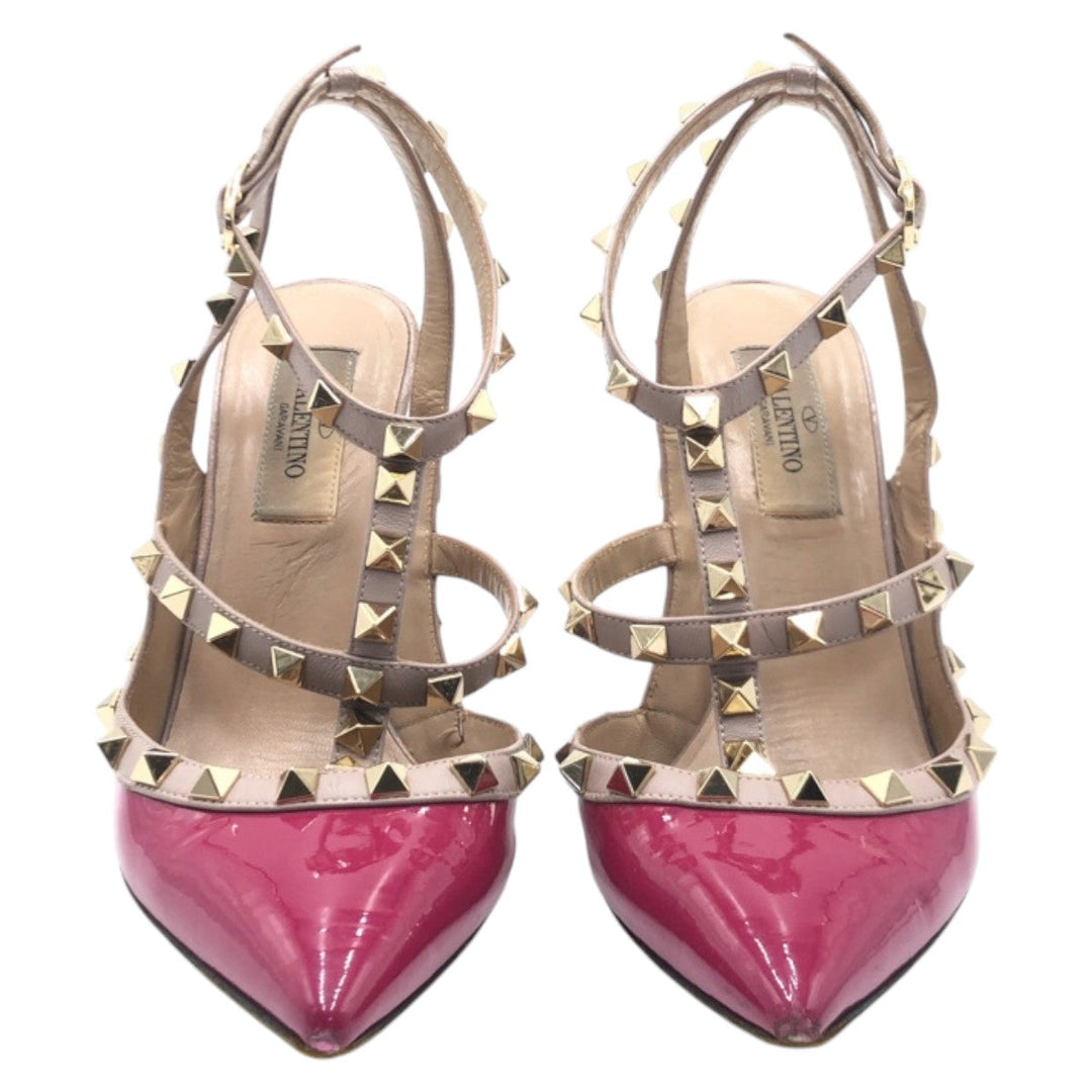 VALENTINO pumps enamel pink Studs 36