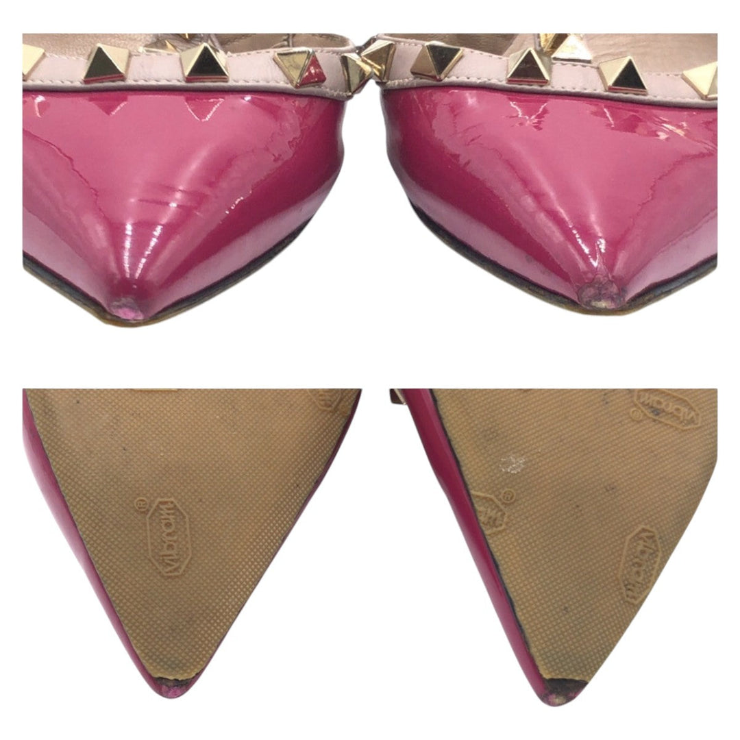 VALENTINO pumps enamel pink Studs 36