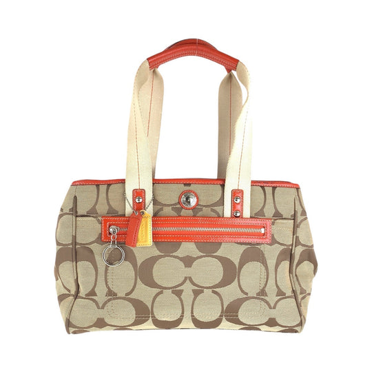 COACH Tote Bag canvas beige Signature