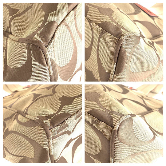 COACH Tote Bag canvas beige Signature