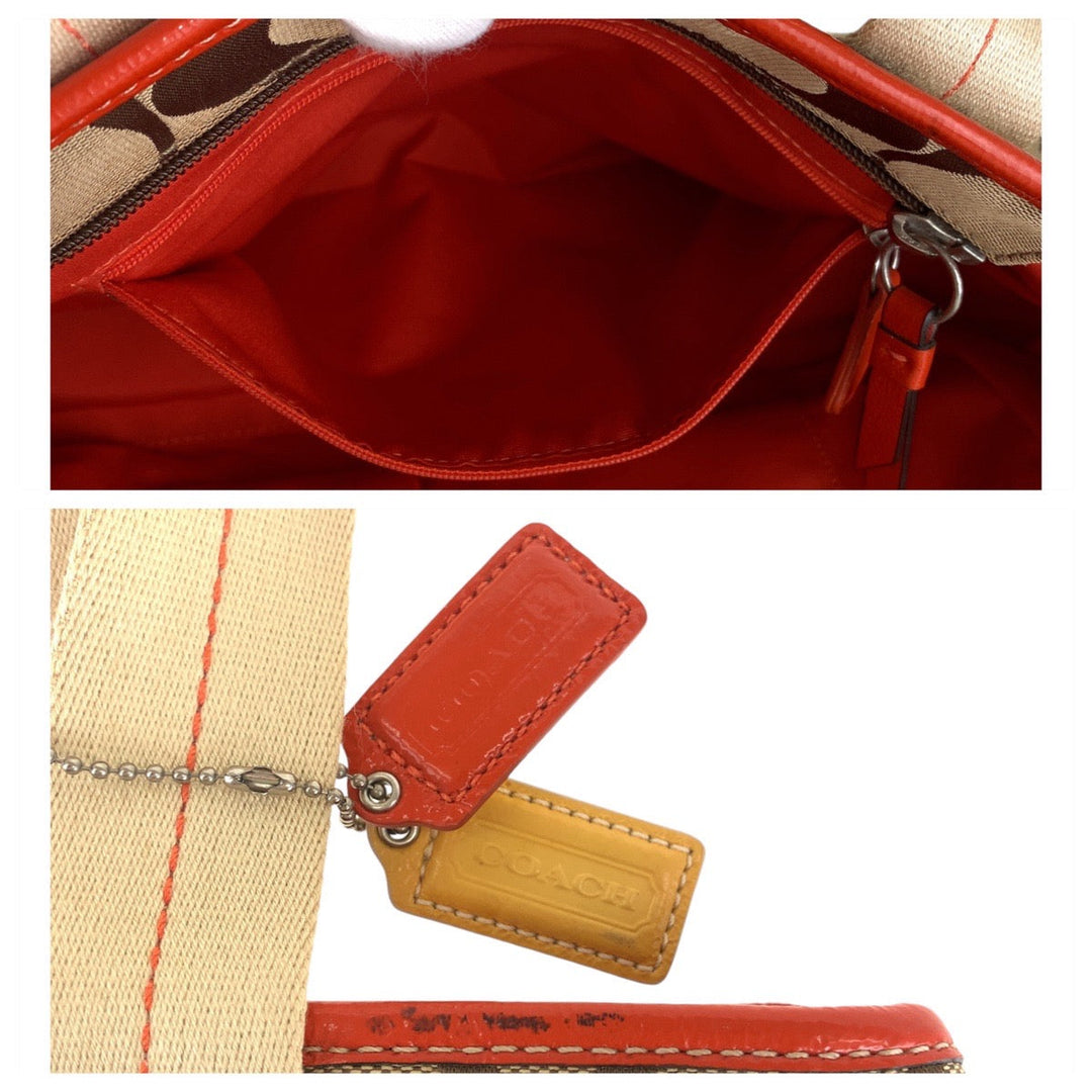 COACH Tote Bag canvas beige Signature