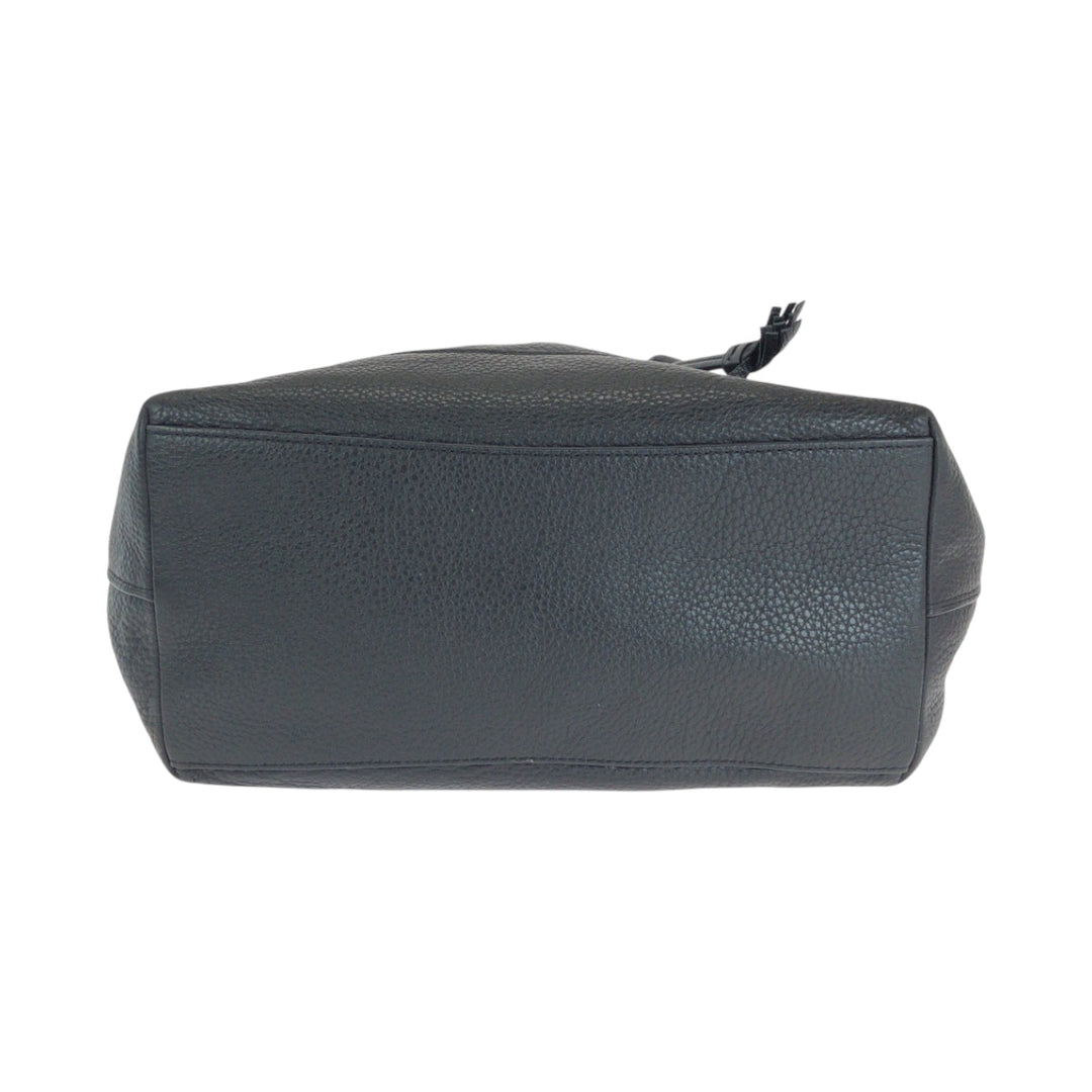 COACH Backpack F72645 leather black Backpack Backpack logo Women Used Authentic