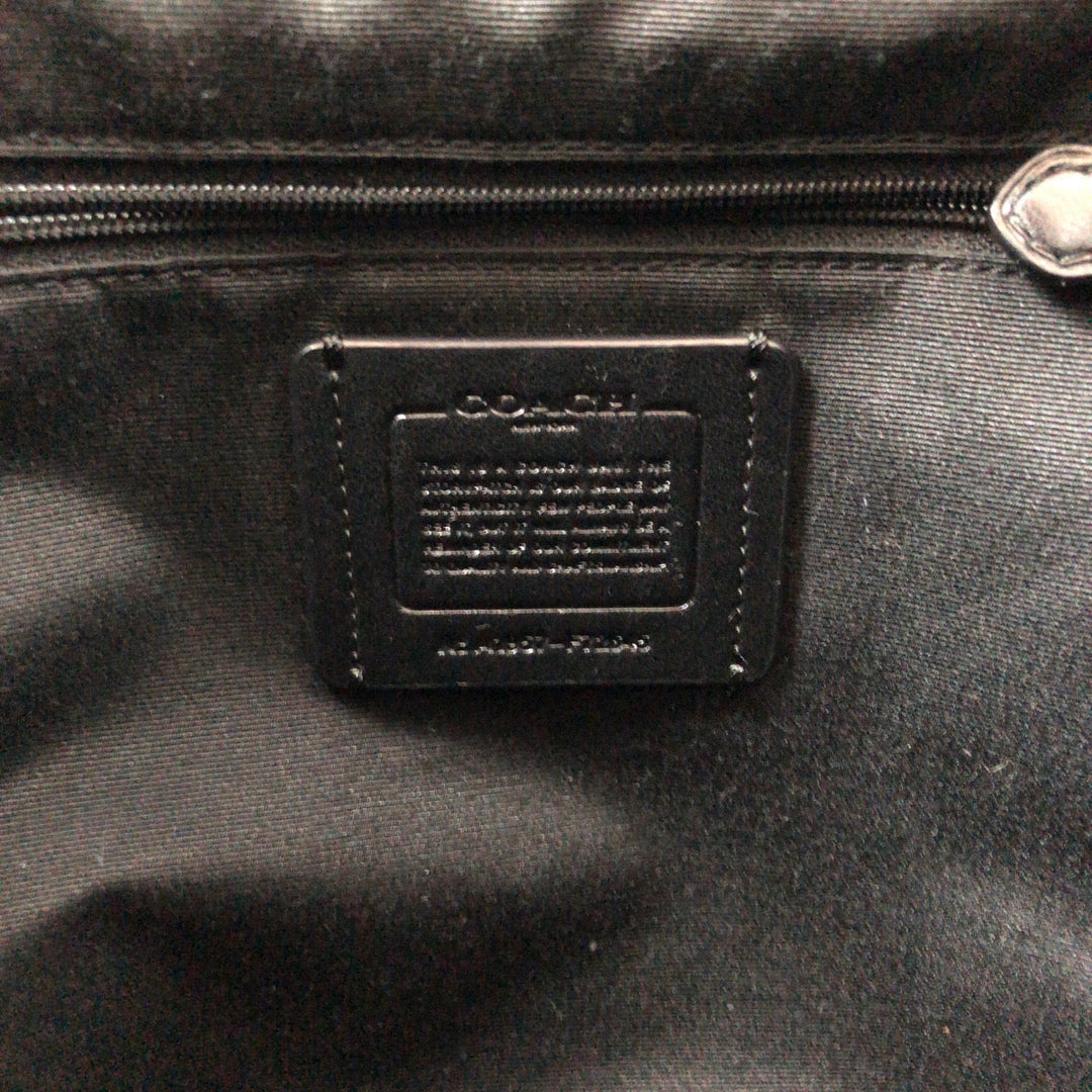 COACH Backpack F72645 leather black Backpack Backpack logo Women Used Authentic