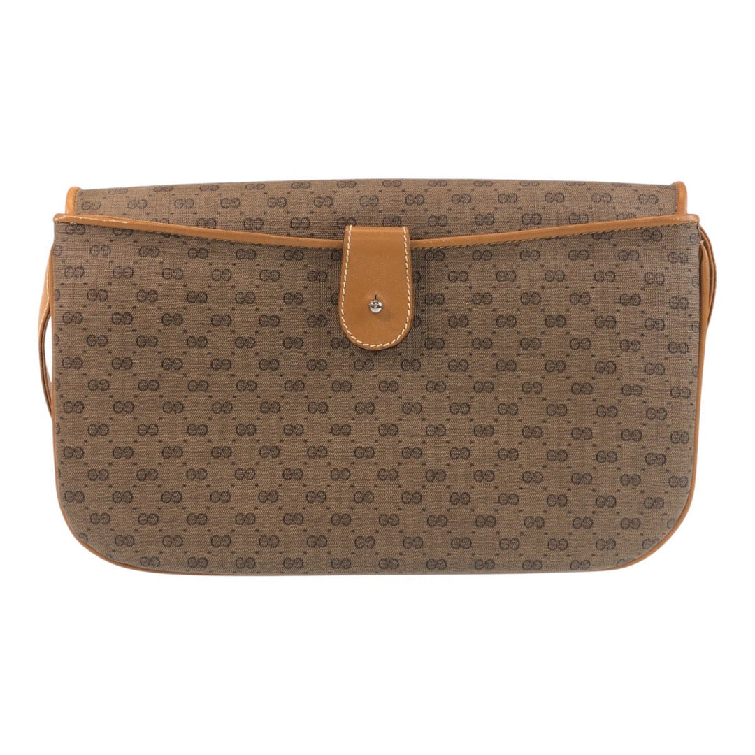 GUCCI Shoulder Bag 004 256 PVC, Leather Brown camel Crossbody Shoulder Bag Messenger Bag Old Gucci Micro GG Women Used Authentic