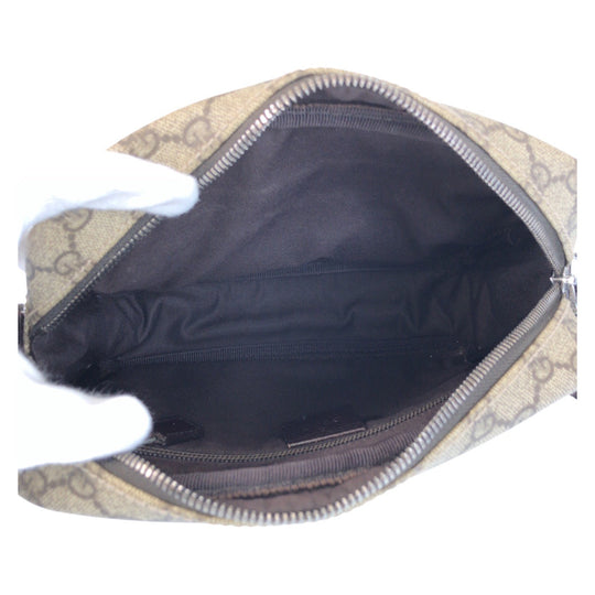 GUCCI Shoulder Bag 114291 GG Supreme canvas, leather Brown Crossbody Shoulder Bag Women Used Authentic