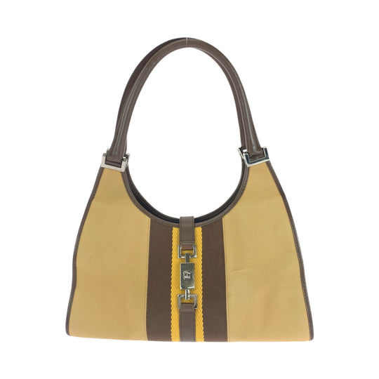 GUCCI Shoulder Bag 002 1067 GG canvas Brown One Shoulder Bag Jackie Women Used Authentic