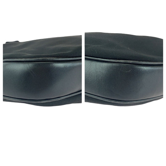 GUCCI Shoulder Bag 001 3315 Canvas, Leather BlackSilverMetal Shoulder Bag handbag Women Used Authentic