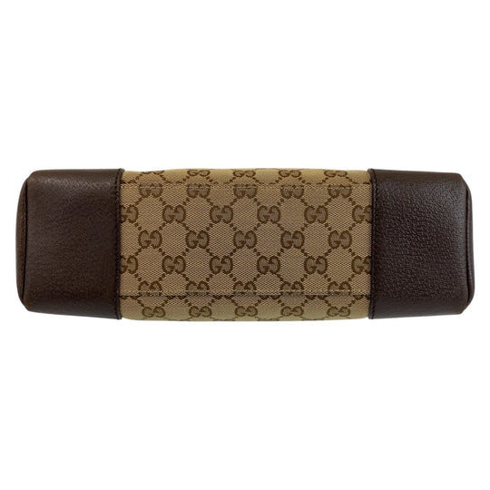 GUCCI Shoulder Bag 114273 GG canvas, leather Brown Crossbody Shoulder Bag Messenger Bag Women Used Authentic