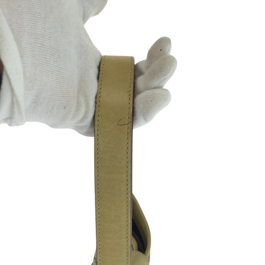 GUCCI Shoulder Bag 110291 GG canvas, leather Yellow Beige Gold Metal Jackie Women Used Authentic