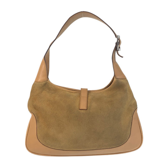 GUCCI Shoulder Bag 001.3306 2684 Suede Brown Multicolor SilverMetal Hobo Shoulder Bag Jackie Shelly Line Women Used Authentic