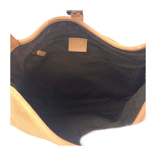 GUCCI Shoulder Bag 001.3306 2684 Suede Brown Multicolor SilverMetal Hobo Shoulder Bag Jackie Shelly Line Women Used Authentic