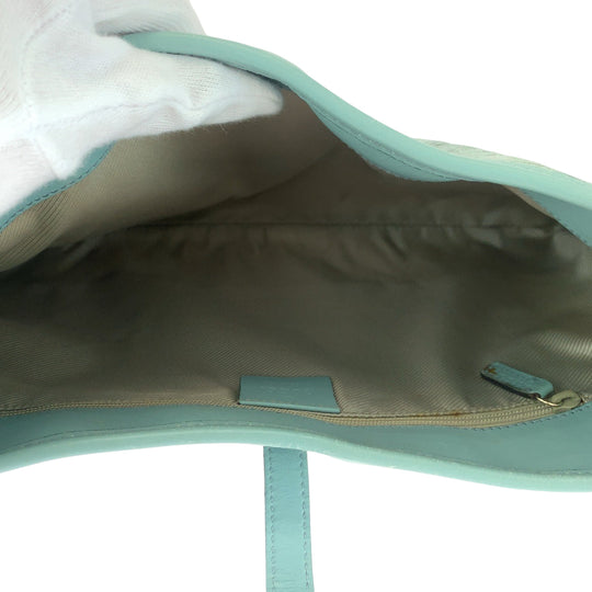 GUCCI Shoulder Bag 001 4057 GG canvas Blue GoldMetal Shoulder Bag Hobo Jackie Women Used Authentic