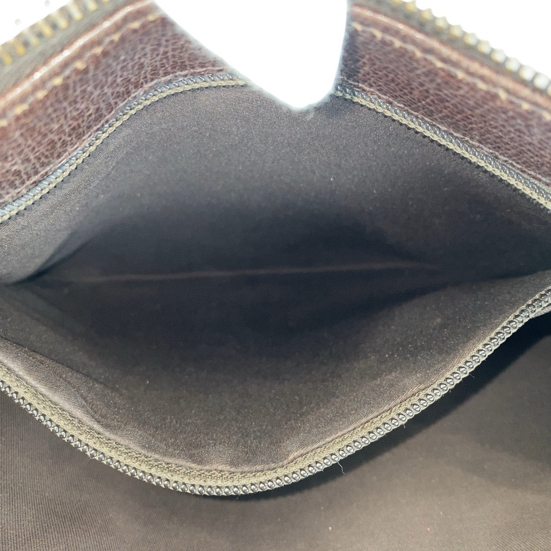 GUCCI Shoulder Bag 114273 GG canvas, leather Brown beige Crossbody Shoulder Bag Messenger Bag Women Used Authentic