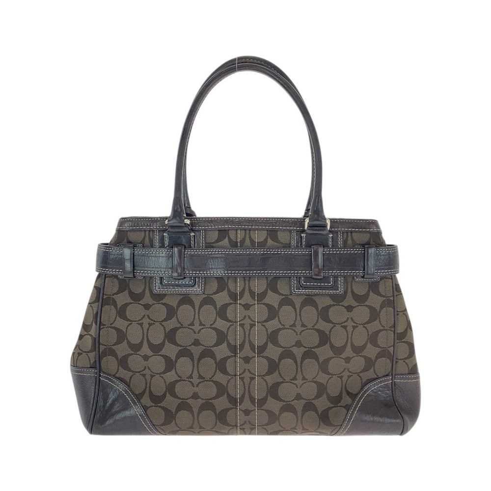 COACH Tote Bag canvas Brown Signature