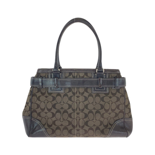 COACH Tote Bag canvas Brown Signature