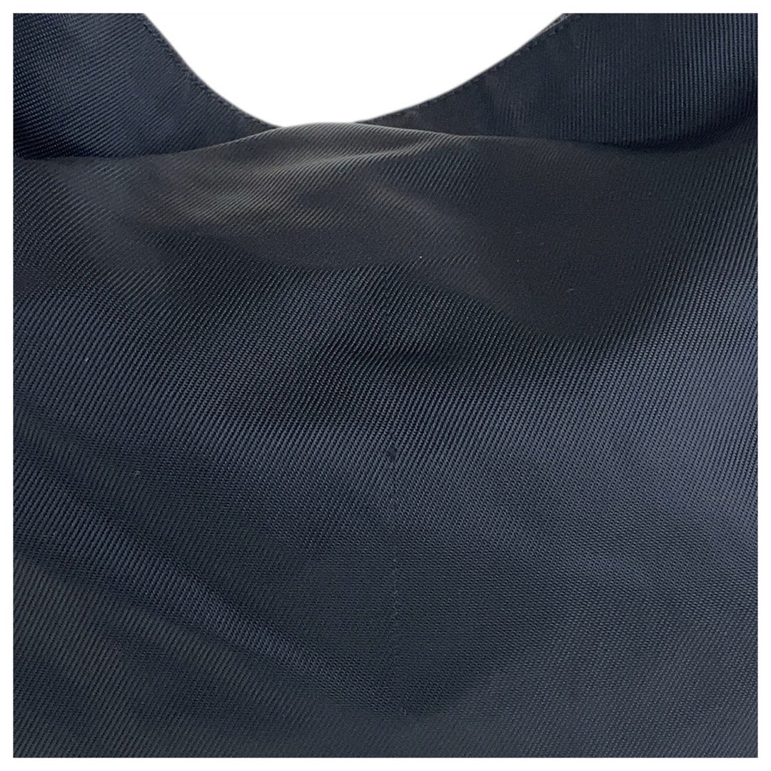 GUCCI Shoulder Bag 001 2058 1577 Nylon, Bamboo Black SilverMetal Shoulder Bag Bamboo Women Used Authentic