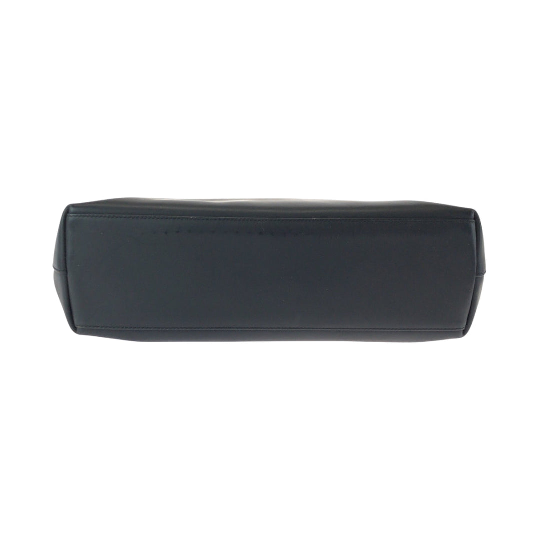 GUCCI Shoulder Bag 001 3297 leather Black Silver Metal One Shoulder Bag Hobo Women Used Authentic