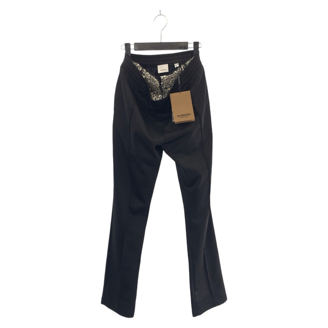 BURBERRY Pants Polyester, Cotton, Rhinestone Black Silver Pants Trousers Bijoux mens 36 Used Authentic