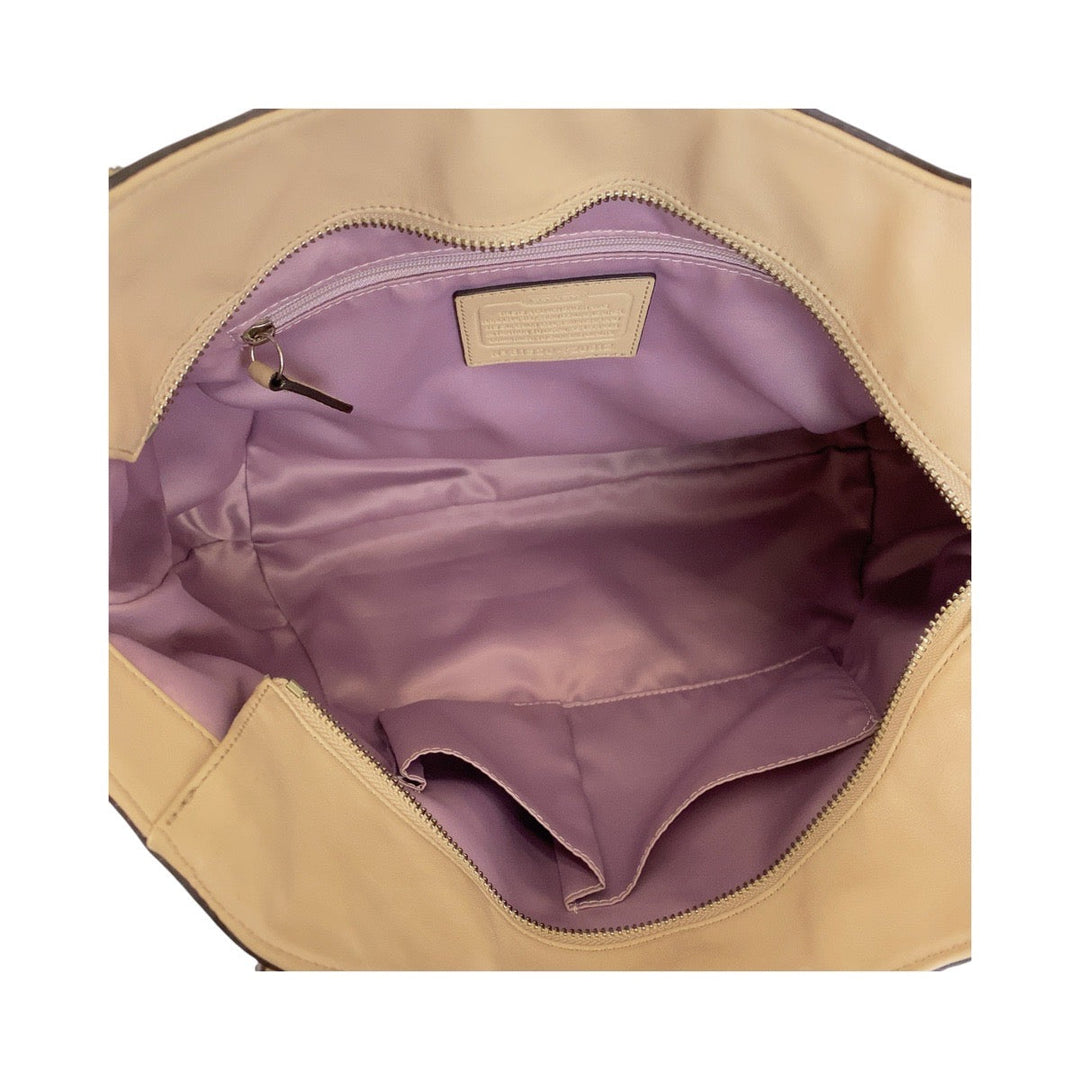 COACH Tote Bag leather beige