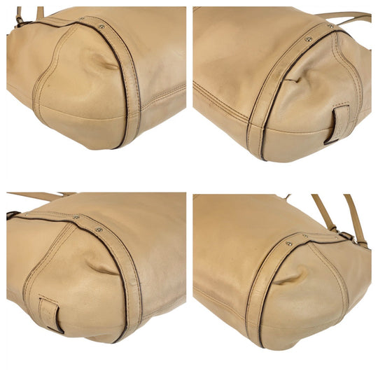 COACH Tote Bag leather beige