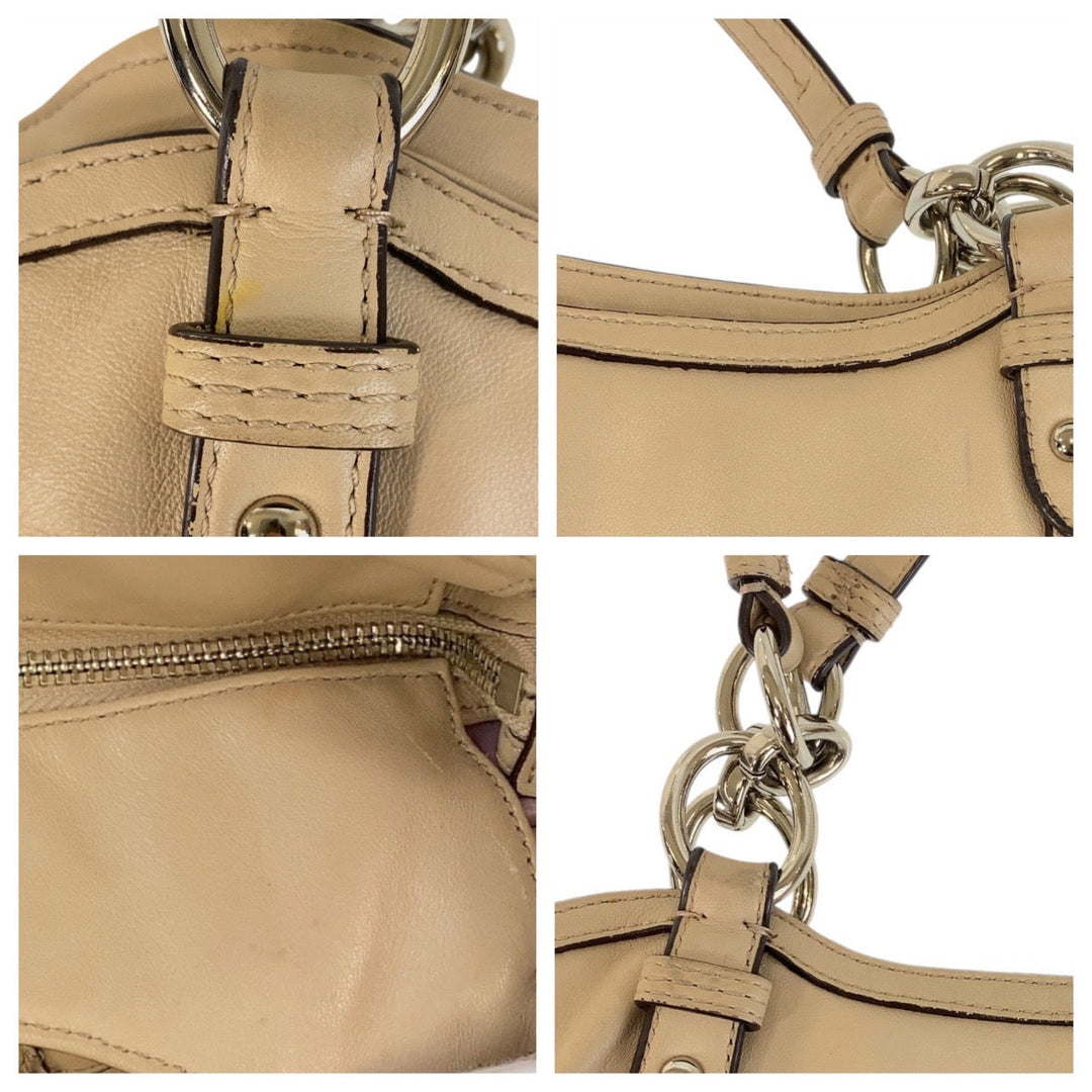 COACH Tote Bag leather beige
