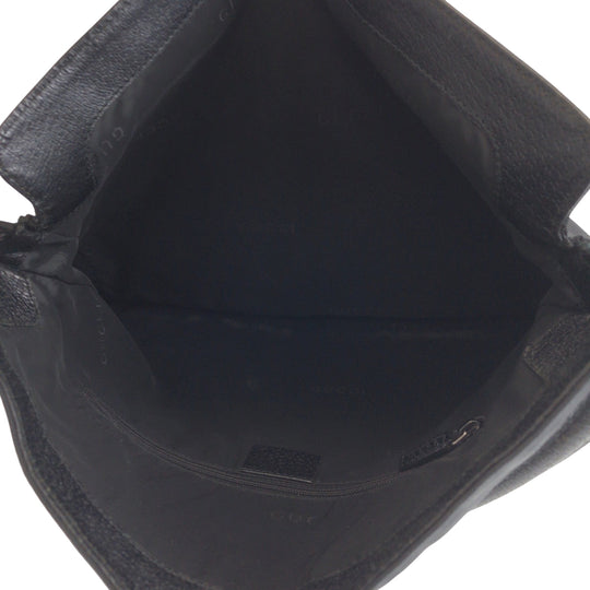GUCCI Shoulder Bag 001 3355 Nylon Black SilverMetal One Shoulder Bag Jackie Women Used Authentic