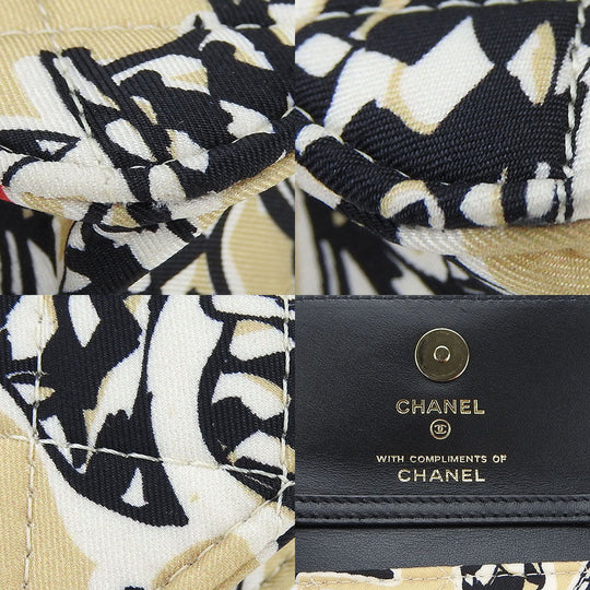 CHANEL Shoulder Bag Canvas, Leather beige Mini-minimatrasse Women Used Authentic