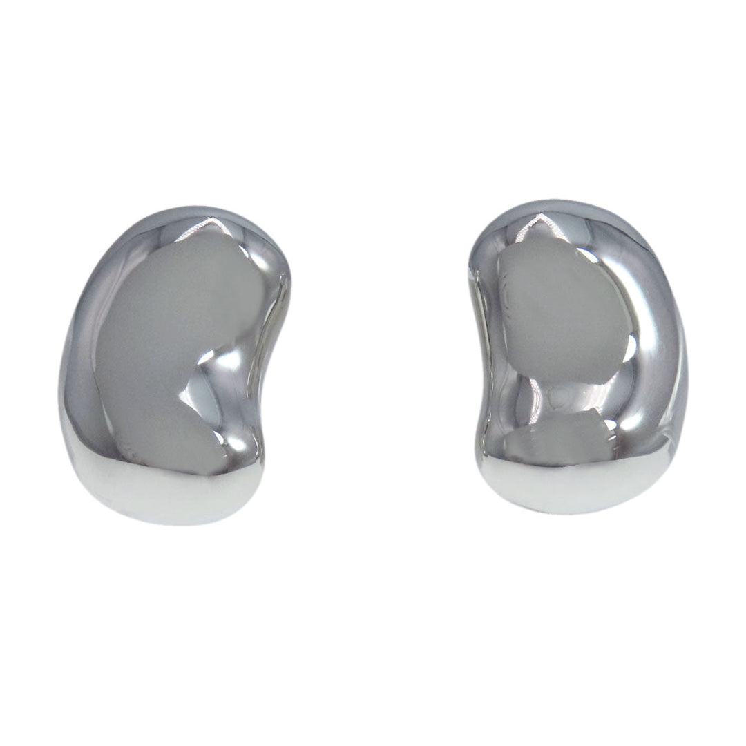 TIFFANY&Co. Earring SV Silver TIFFANY&Co.Bean Medium Women Used Authentic
