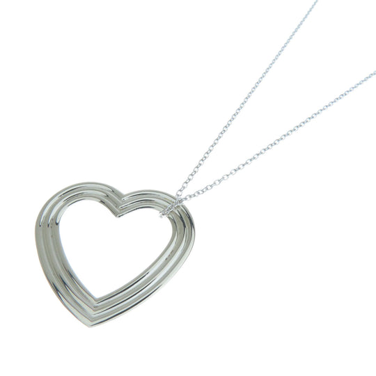 TIFFANY&Co. Necklace SV Silver heart medium Women Used Authentic