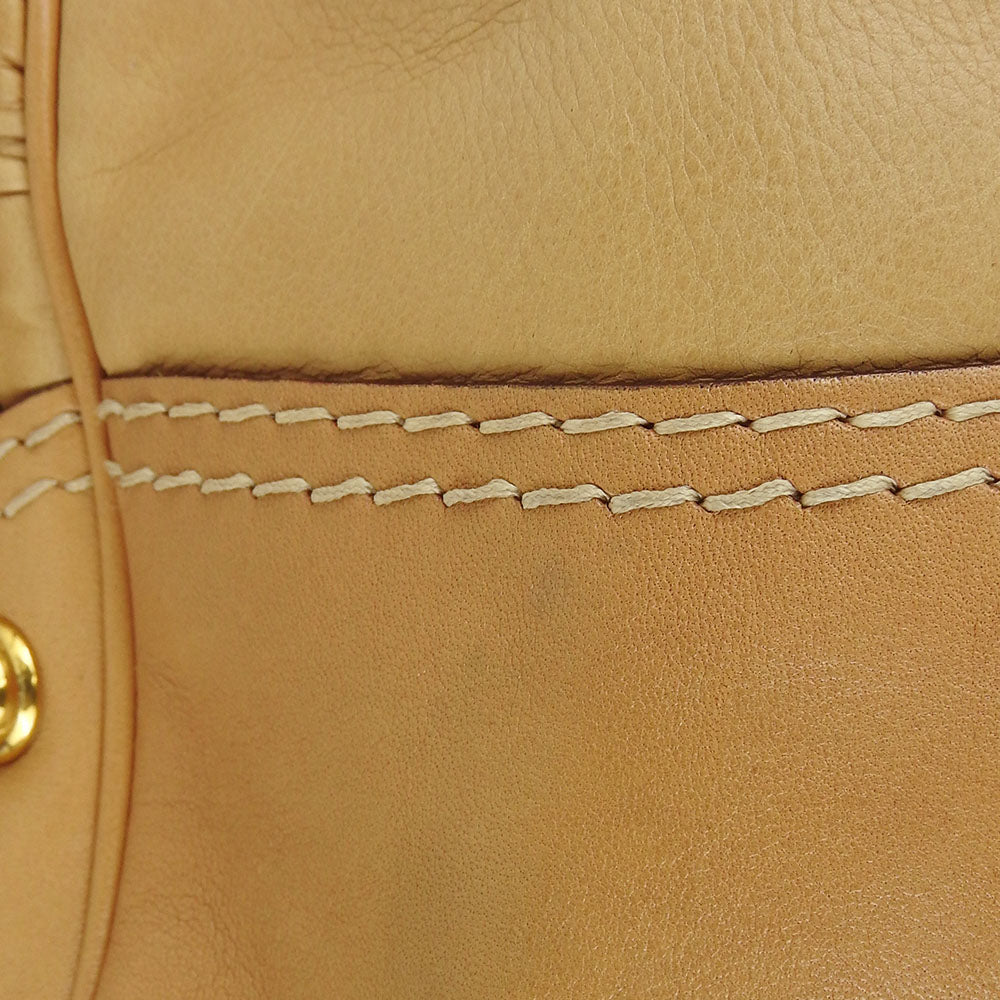 GUCCI Shoulder Bag 203542 leather beige Women Used Authentic