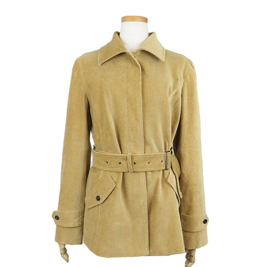 BURBERRY LONDON Stainless collar coat Cotton, Polyester beige Women 40 Used Authentic