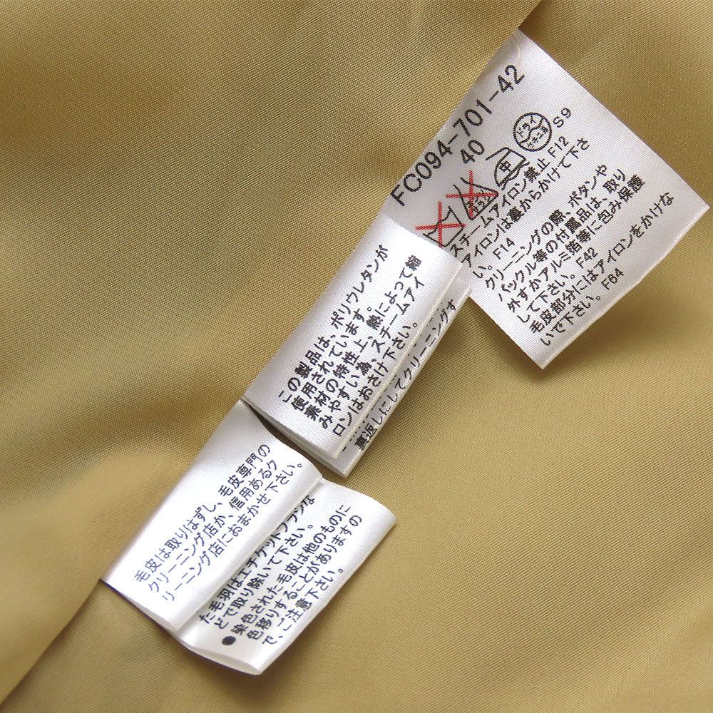 BURBERRY LONDON Stainless collar coat Cotton, Polyester beige Women 40 Used Authentic