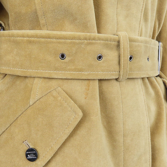 BURBERRY LONDON Stainless collar coat Cotton, Polyester beige Women 40 Used Authentic
