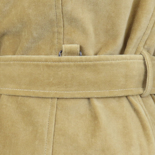 BURBERRY LONDON Stainless collar coat Cotton, Polyester beige Women 40 Used Authentic