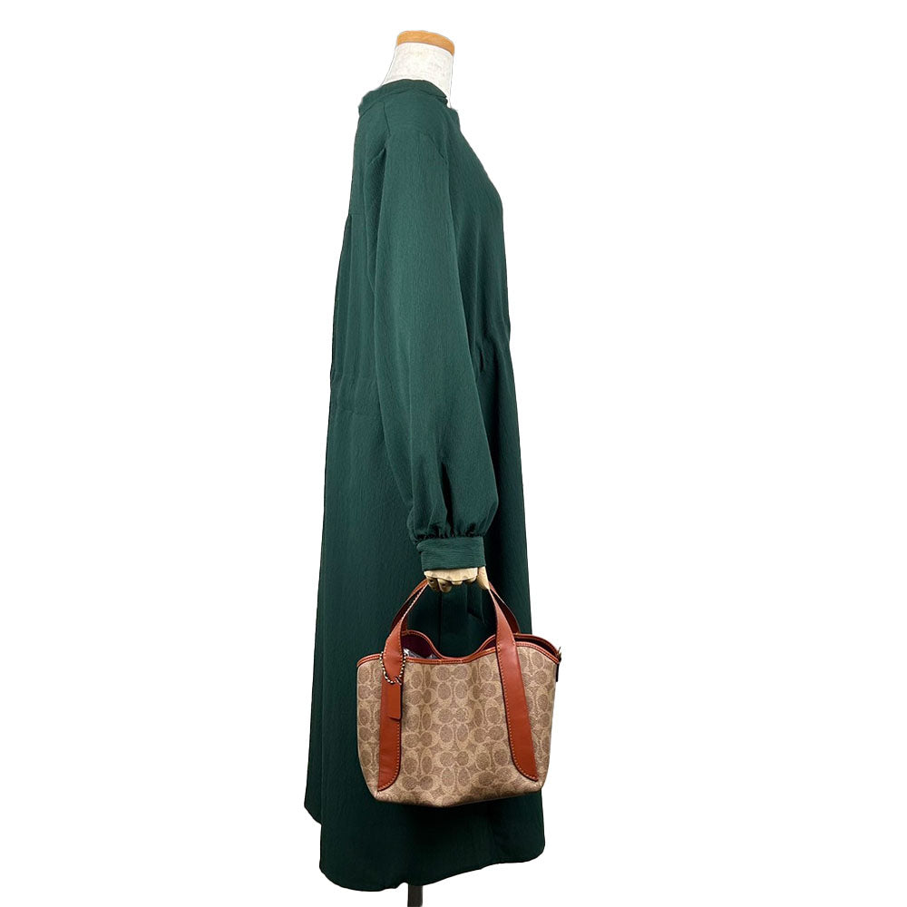 COACH Handbag 79251 PVC, Leather Brown Women Used Authentic