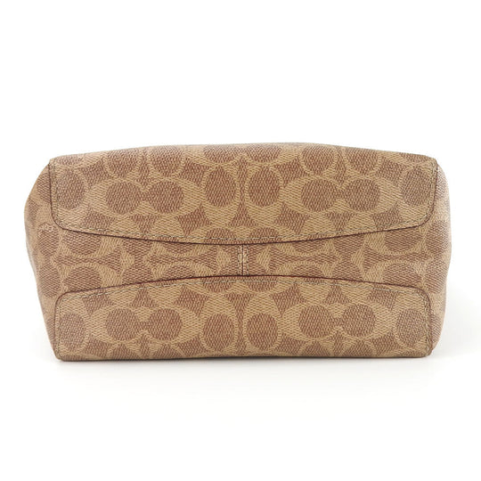 COACH Handbag 79251 PVC, Leather Brown Women Used Authentic