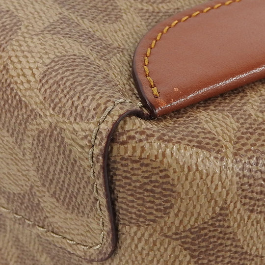 COACH Handbag 79251 PVC, Leather Brown Women Used Authentic