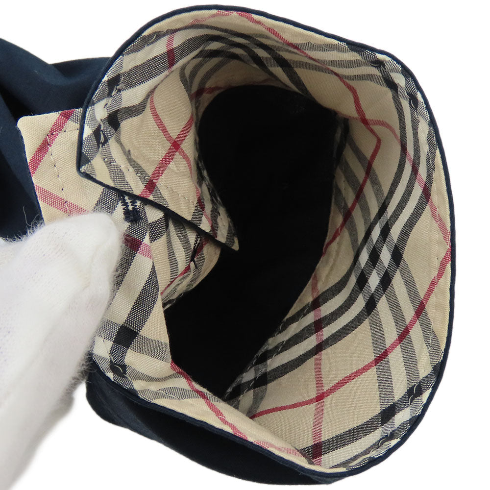 BURBERRY LONDON Long sleeve shirt Cotton, Polyurethane Navy Women 40 Used Authentic