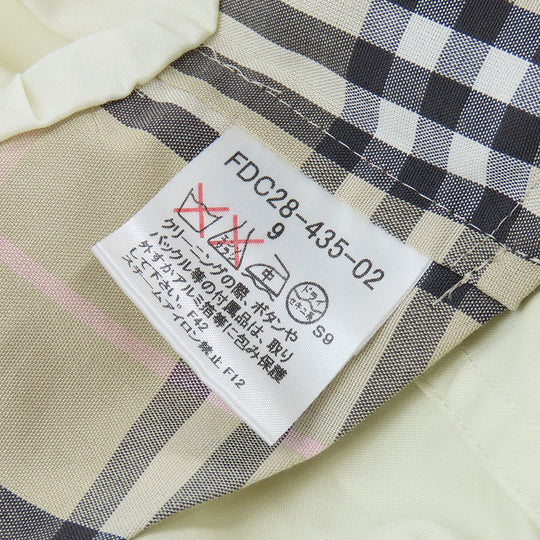 BURBERRY LONDON trench coat Cotton, Polyurethane Ivory Women Used Authentic