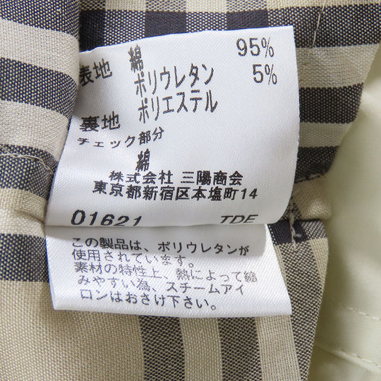 BURBERRY LONDON trench coat Cotton, Polyurethane Ivory Women Used Authentic