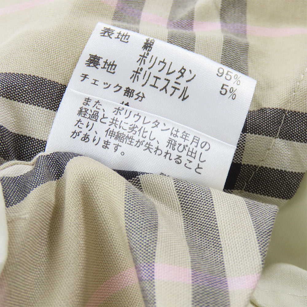 BURBERRY LONDON trench coat Cotton, Polyurethane Ivory Women Used Authentic