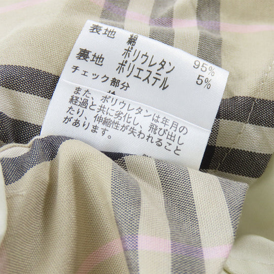 BURBERRY LONDON trench coat Cotton, Polyurethane Ivory Women Used Authentic