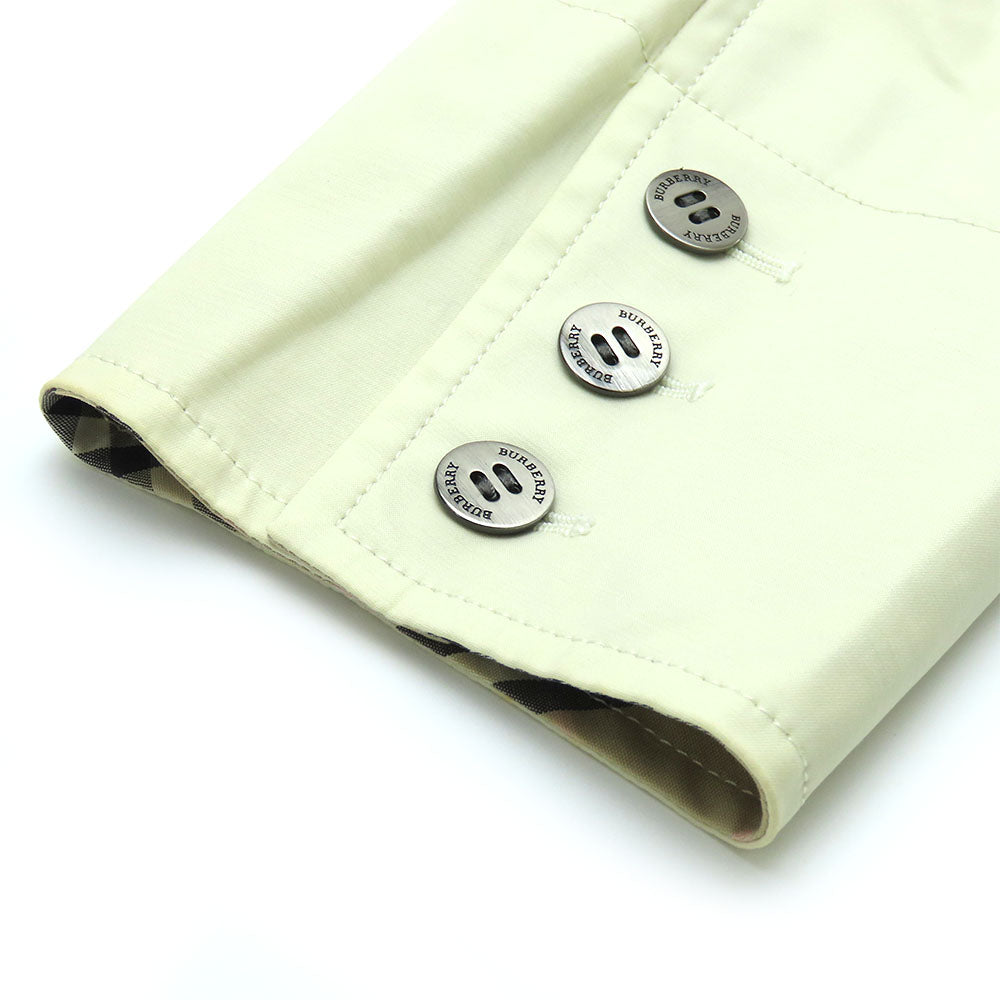 BURBERRY LONDON trench coat Cotton, Polyurethane Ivory Women Used Authentic