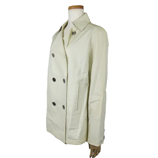 BURBERRY LONDON trench coat Cotton, Polyurethane Ivory Women Used Authentic