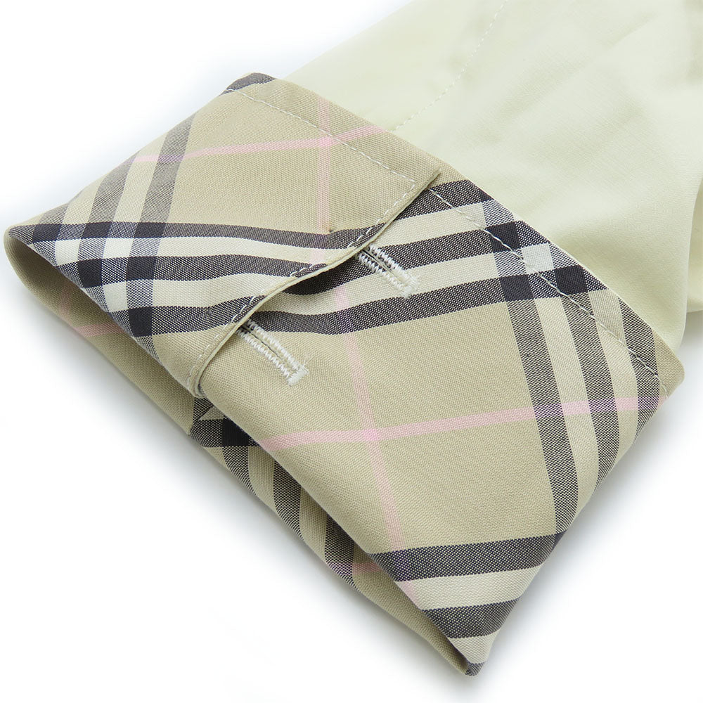 BURBERRY LONDON trench coat Cotton, Polyurethane Ivory Women Used Authentic