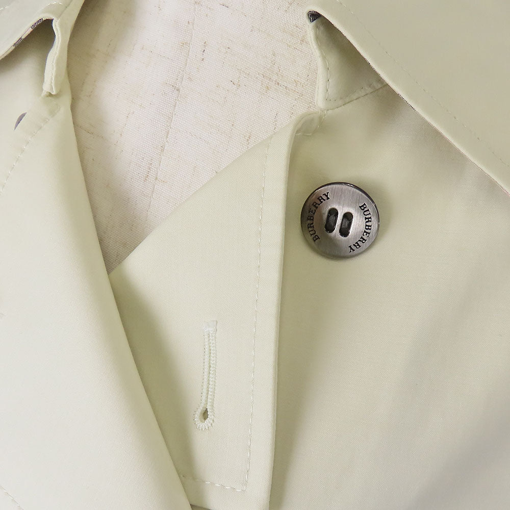 BURBERRY LONDON trench coat Cotton, Polyurethane Ivory Women Used Authentic