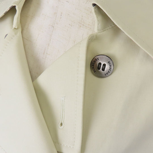 BURBERRY LONDON trench coat Cotton, Polyurethane Ivory Women Used Authentic